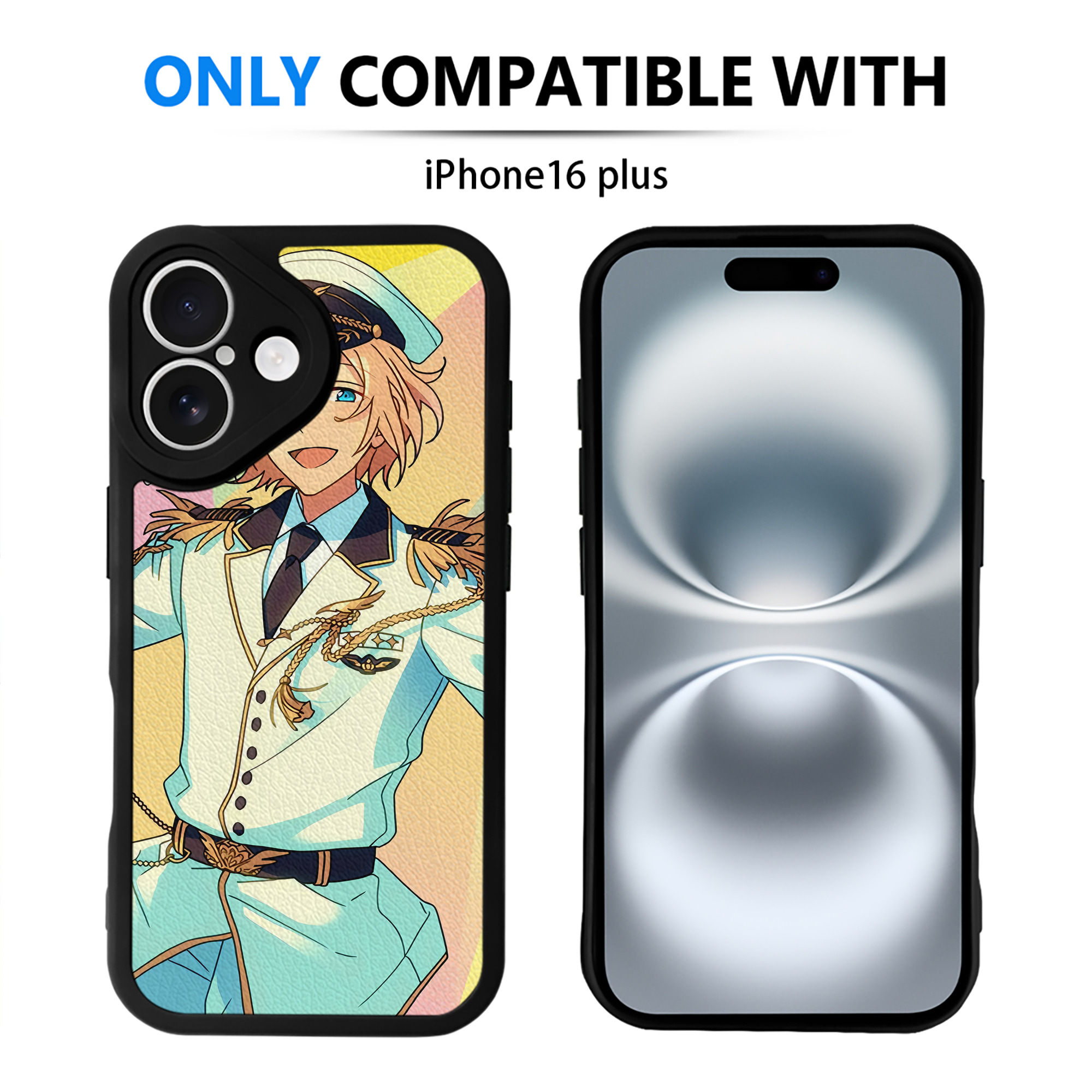 （画像用） あんさんぶるスターズ! Ensemble Stars 【iPhone 16シリーズ対応】シリコンスマホケース（レザー調） 材質：シリコン